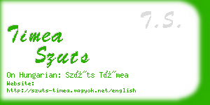 timea szuts business card